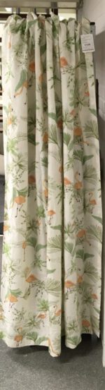 Geprinte katoenen gordijnen met lussen (set van 2)