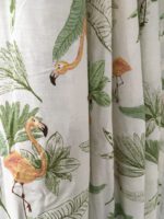 Geprinte katoenen gordijnen met lussen (set van 2) - Afbeelding 2