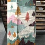 Geprinte katoenen gordijnen met lussen (set van 2)