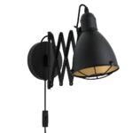 EGLO Treburley Wandlamp E27 Zwart/Goud