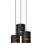 Lucide  ROSAS - Hanglamp - Ø43 cm - 3xE27 - Zwart