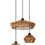 Lucide  YUNKAI - Hanglamp - Ø 60 cm - 3xE27 -