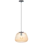 Brilliant Hanglamp Kaizen Amber/zwart  ⌀35cm E27