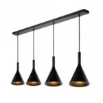 Lucide GIPSY - Hanglamp - 4xE27 - Zwart