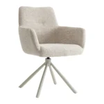 Eetkamerstoel draaivoet Beige