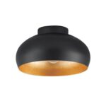 EGLO Mogano 2 plafondlamp ø 28cm Zwart/Bladgoud