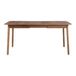 Zuiver Glimps Eetkamertafel Uitschuifbaar - 120/162 x 80 cm - Walnoot - Afbeelding 2