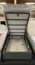 Boxspring met opbergruimte 90x200cm (kleurverschil) - Afbeelding 2
