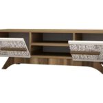Tv-meubel Walnoot/Wit