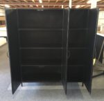 3 Deurs Kast Metaal Zwart - Afbeelding 3