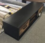Tv-meubel Zwart/hout - Afbeelding 2