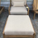 Loungestoel met hocker