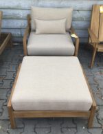 Loungestoel met hocker