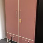 Kledingkast Roze/crème