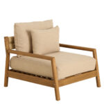 Loungestoel met hocker - Afbeelding 2