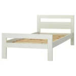Bed  Wit + rolbodem 90x200cm (excl. matras)