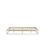 Bed Taupe 140x200 cm (excl. matras)