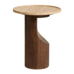 Bijzettafel Donkerbruin/naturel