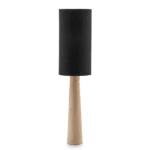 Vloerlamp Zwart bouclé